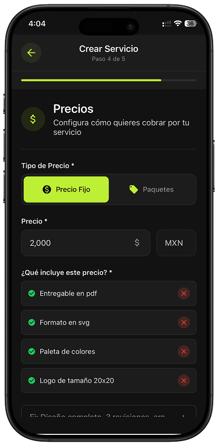 Tus servicios, tus reglas